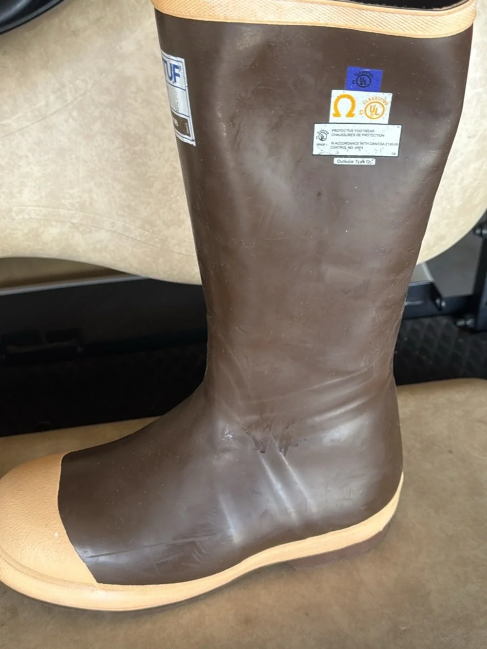 XTRATUF Men’s Brown Neoprene Boat Boots